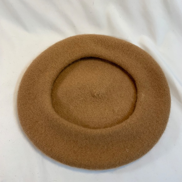 Women Wool Camel Colored Hat - Picture 4 of 5